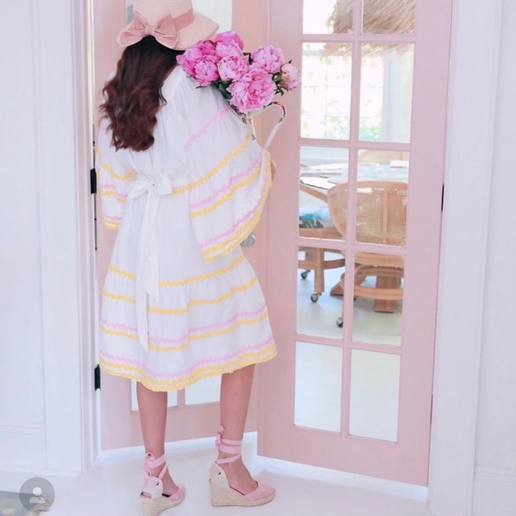 Lisa Marie Fernandez Dresses & Skirts - Lisa Marie Fernandez White linen Bell sleeve dress